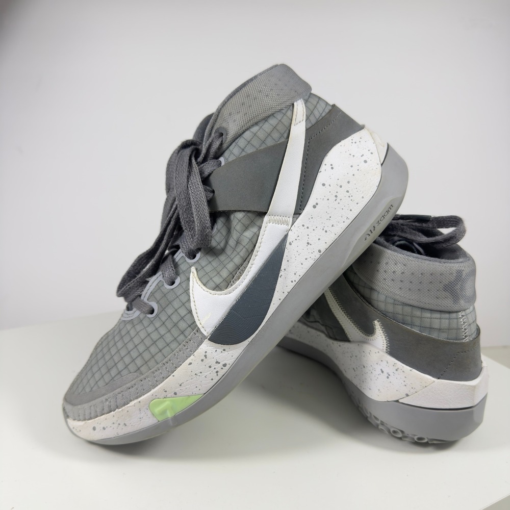 Nike KD 13 Basketball Shoes Mens Size 7 Wolf Grey CK6017-001 Mid Top Speckled